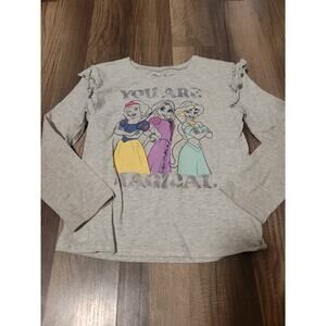 Jumping Beans Girls Long Sleeve Princess Graphic Tee Size 5